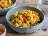 One pot pasta aux légumes de printemps et cheddar au Cookeo