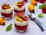 Panna cotta à la mozzarella et tomates