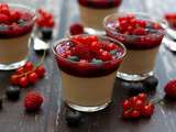 Panna cotta amande et fruits rouges (végan)