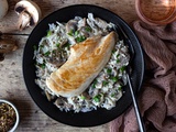 Poulet et riz crèmeux aux champignons et moutarde