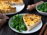 Quiche au bacon et cheddar