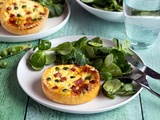 Quiche aux petit-pois, jambon et boursin