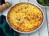 Quiche aux poireaux et lardons