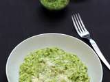 Risotto au pesto de céleri et amandes