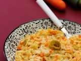 Risotto aux poireaux et carottes