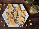 Sablés de Noël salés au parmesan et noisette