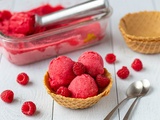 Sorbet à la framboise maison