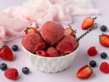 Sorbet aux fruits rouges maison
