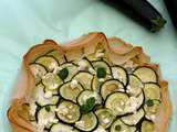 Tarte à la courgette et fêta en feuille de brick