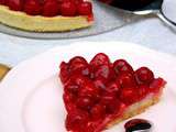 Tarte aux framboises pâtissière