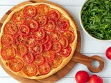Tarte fine aux tomates et moutarde