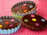 Tartelettes au Nutella ® et Smarties ®