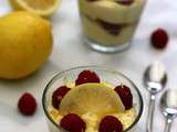 Tiramisu au citron et framboises