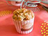 Muffins aux pommes et crumble aux noisettes