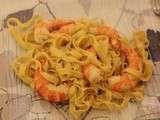 Tagliatelles aux Gambas