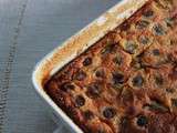 Clafoutis aux cerises et aux mirabelles, à la cardamome. Et sans gluten