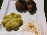 Boulettes orientales et fleurs de courgettes