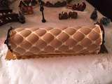 Buche vanille chocolat caramel