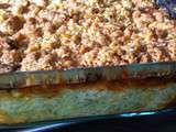 Cabillaud et courgettes en gratin et son crumble