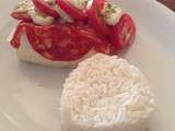 Cabillaud tomates mozarella