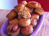 Petits bouchons aux noix de pécan et parmesan