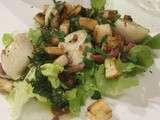 Salade de St jacques au bacon