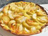 Tarte aux pommes confites à la crème vanillée