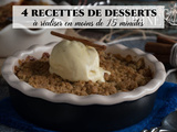 4 recettes de desserts à réaliser en moins de 15 minutes