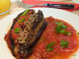 Aubergine farcie au four