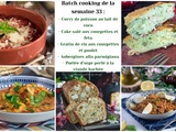 Batch cooking 33 : 5 repas faciles pour la semaine