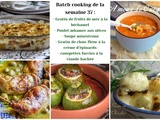 Batch cooking : 5 repas familiaux de début d’automne