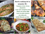 Batch cooking : 5 repas maison faciles pour la semaine