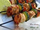 Brochettes de blanc de poulet