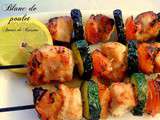 Brochettes de poulet fondantes