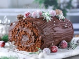 Bûche de Noël à la ganache au chocolat