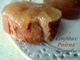 Confiture de poires et gingembre