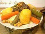 Couscous aux cardons, couscous bel khorchefs