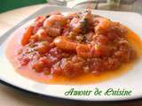 Crevettes en sauce tomate