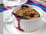 Crumble aux myrtilles كرامبل التوت