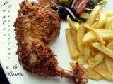 Cuisse de poulet panee أفخاذ الدجاج بالفرن