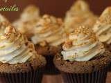 Cupcakes chocolat coeur de speculoos