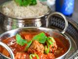 Curry de kofta, curry aux boulettes de viande hachée