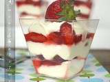 Dessert aux fraises / comme un tiramisu aux fraises