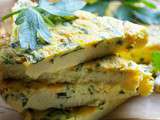 Frittata aux fleurs de courgettes au four