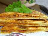 Galette kabyle farcie a la chakchouka