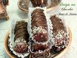 Gateau algerien/ gateau sans cuisson/ doigts au chocolat