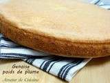 Genoise - poids de plume - facile