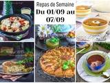 Idées repas équilibrés pour toute la famille: du 01 au 07/09