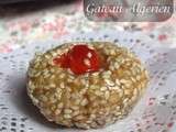 Mchewek aux grains de sesame / gateau algerien economique