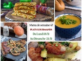 Menu de la semaine 47 du 18 au 24/11